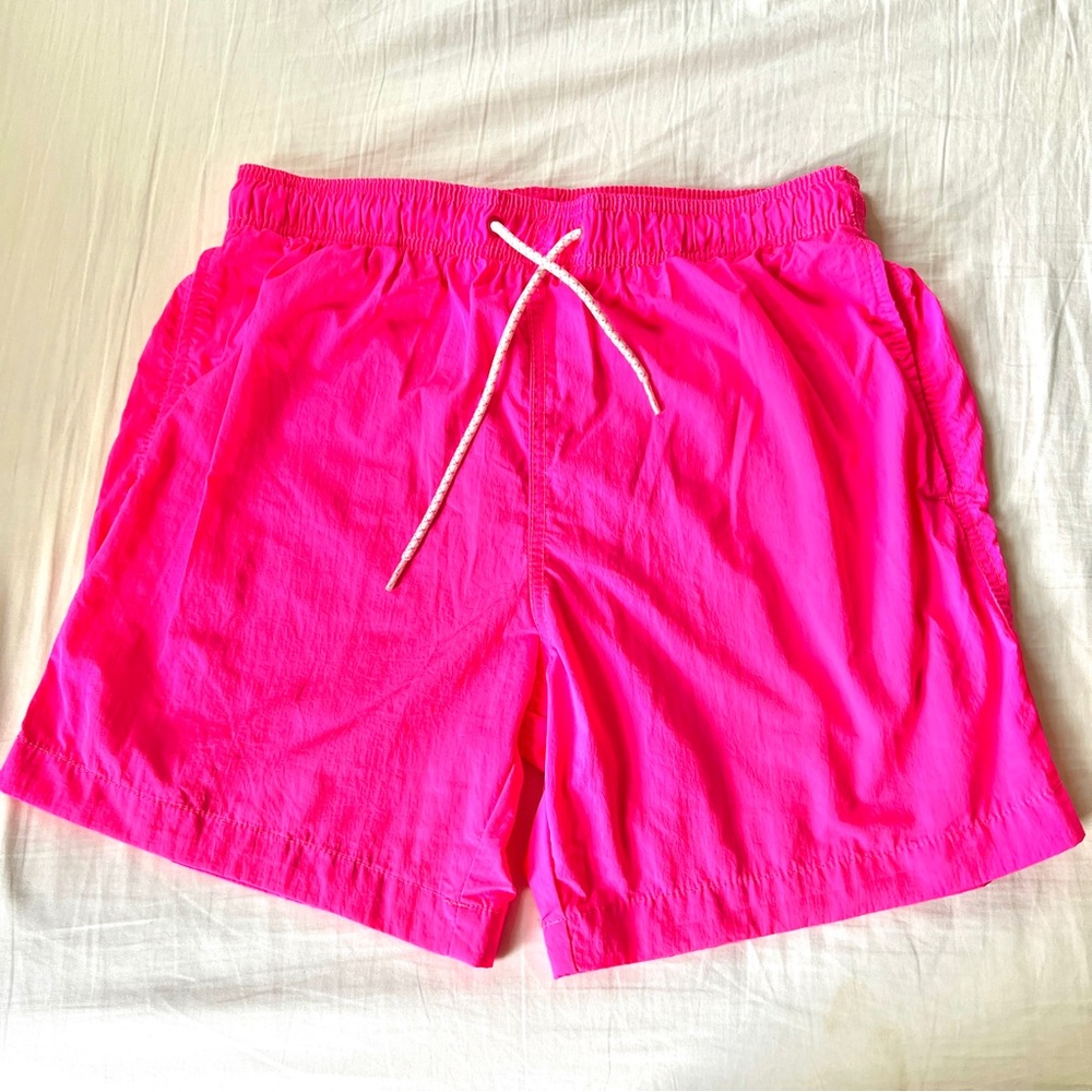 New H&M bright pink swim shorts size M